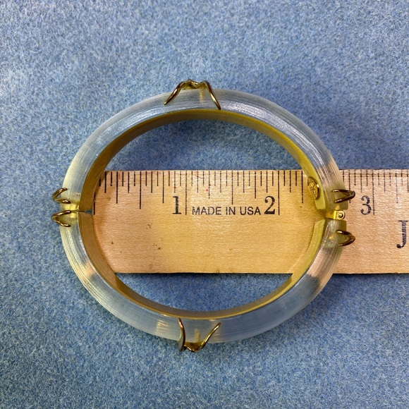 Vintage Alexis Bittar lucite bangle - Picture 5 of 8